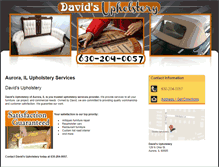 Tablet Screenshot of davidsupholsteryrepair.com